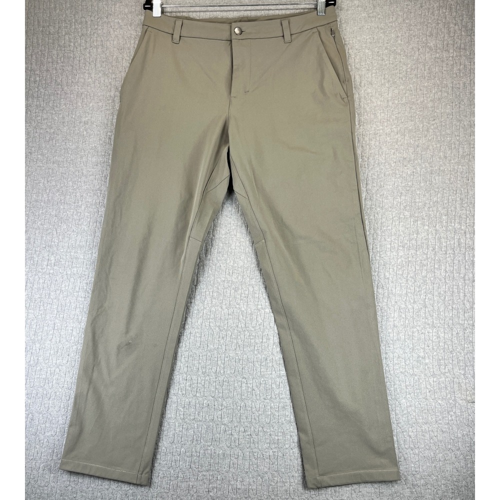LULULEMON ABC Commission Pants Men 31X28 1/2 Slim Fit Stretch‎ Technical Fabric
